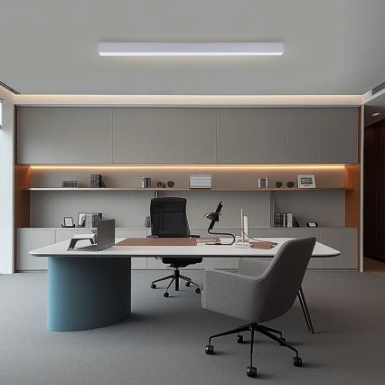 Brilagi - LED-dæmpbar loftlampe SLEEKLINE SMART LED/40W/230V 3000-6000K Wi-Fi Tuya sølv + fjernbetjening