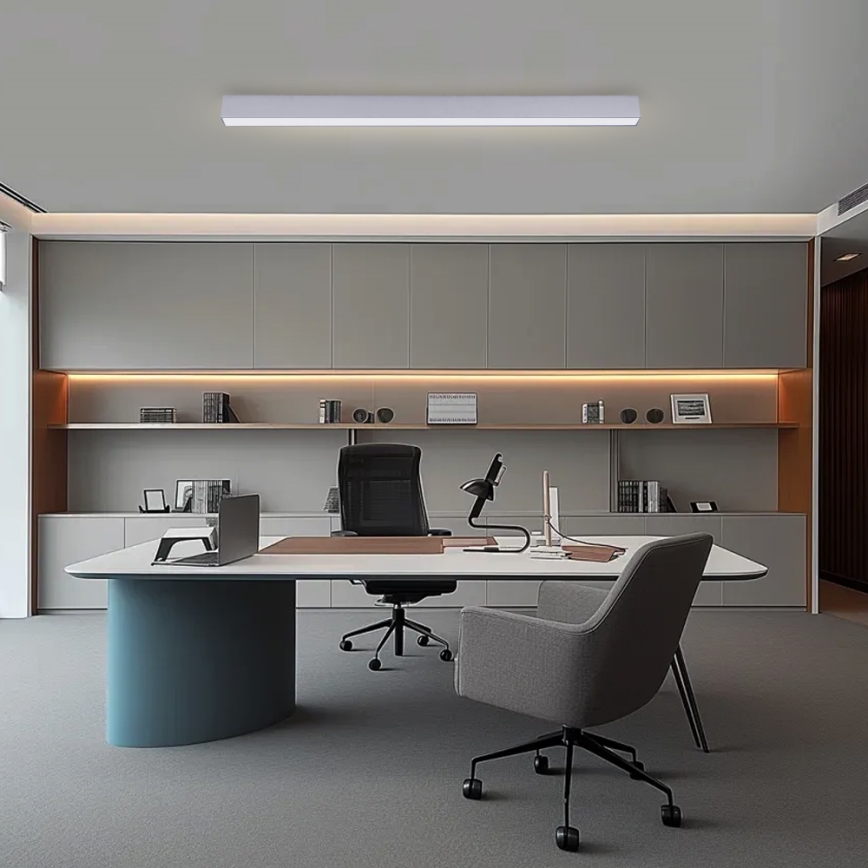 Brilagi - LED-dæmpbar loftlampe SLEEKLINE SMART LED/40W/230V 3000-6000K Wi-Fi Tuya sølv + fjernbetjening