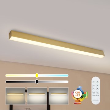 Brilagi - Dæmpbar LED-loftlampe SLEEKLINE SMART LED/40W/230V 3000-6000K Wi-Fi Tuya guld + fjernbetjening