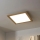 Brilagi - Dæmpbar LED-loftlampe SLIMFRAME WOOD LED/36W/230V 49,5x49,5 cm 3000-6000K brun + fjernbetjening