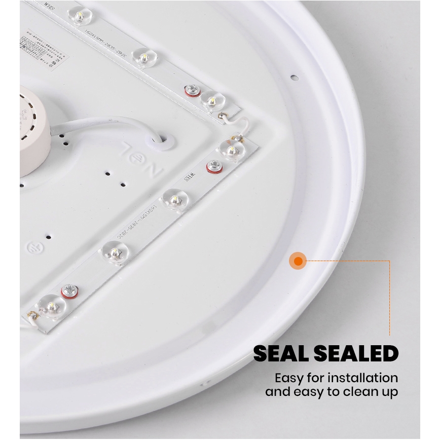 Brilagi - SMART dæmpbar LED-loftlampe 24W/230V Ø 38 cm 3000–6000 K Wi‑Fi Tuya Beacon + fjernbetjening