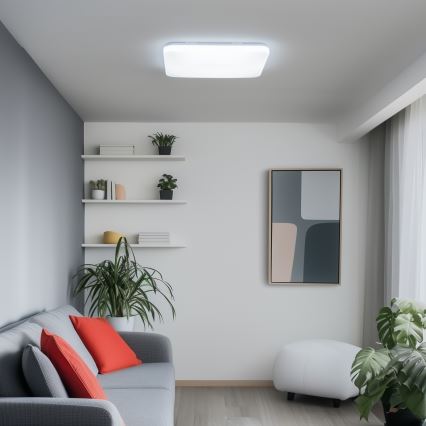 Brilagi - LED dæmpbar loftlampe SMART LED/36W/230V 53x53 cm 3000-6000K Wi-Fi Tuya Beacon + fjernbetjening