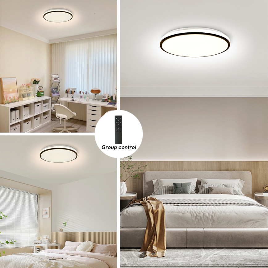 Brilagi - LED dæmpbar loftlampe SMART LED/36W/230V Ø 48 cm 3000-6000K Wi-Fi Tuya Beacon + fjernbetjening
