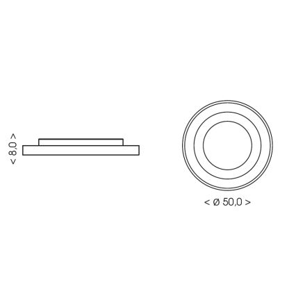 BRILAGI - Dæmpbar loftlampe til børneværelset ASTRO LED/55W/230V 3000-6000K Ø 50 cm + fjernbetjening