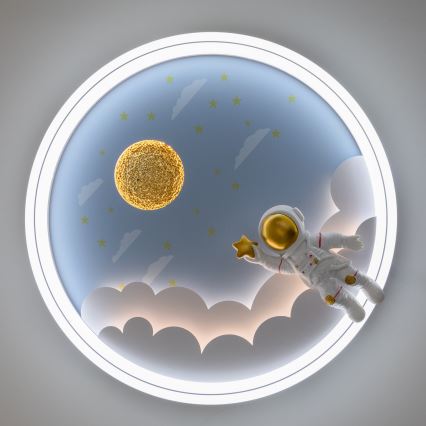 Brilagi - LED Dæmpbar loftlampe til børn LED/42W/230V 3000/5700K astronaut