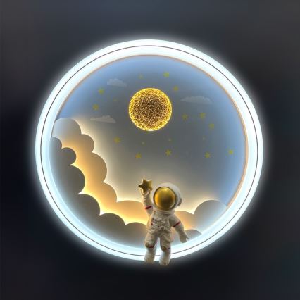 Brilagi - LED Dæmpbar loftlampe til børn LED/42W/230V 3000/5700K astronaut