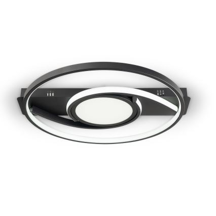 Brilagi - LED dæmpbar loftlampe TWIRL LED/38W/230V 3000-6000K sort + fjernbetjening