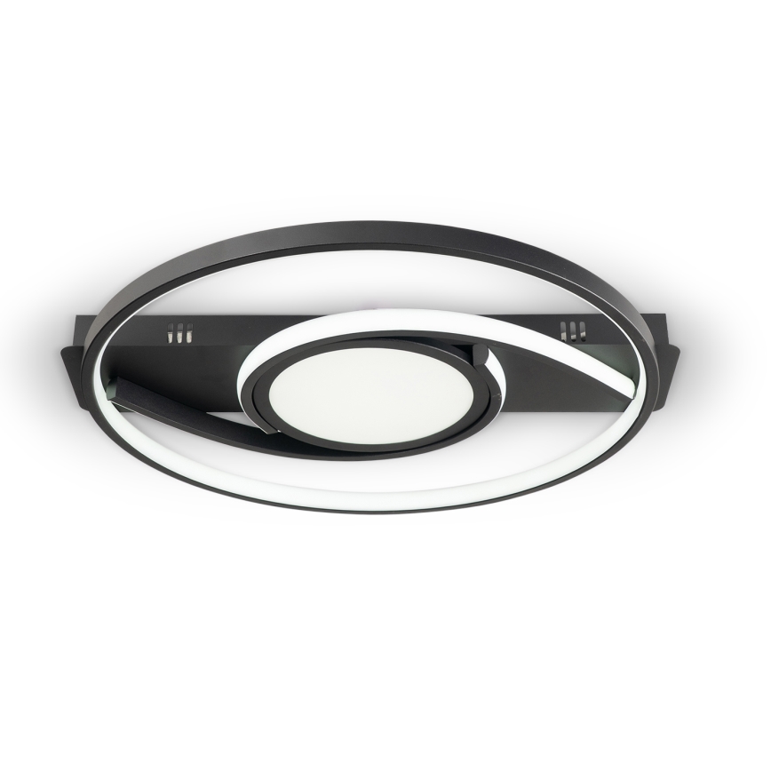 Brilagi - LED dæmpbar loftlampe TWIRL LED/38W/230V 3000-6000K sort + fjernbetjening