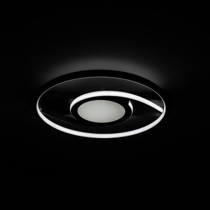 Brilagi - LED dæmpbar loftlampe TWIRL LED/38W/230V 3000-6000K sort + fjernbetjening