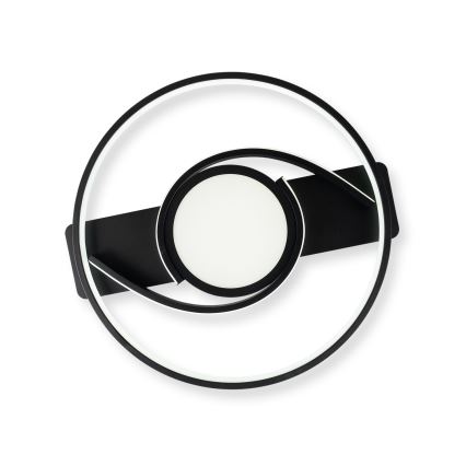 Brilagi - LED dæmpbar loftlampe TWIRL LED/38W/230V 3000-6000K sort + fjernbetjening