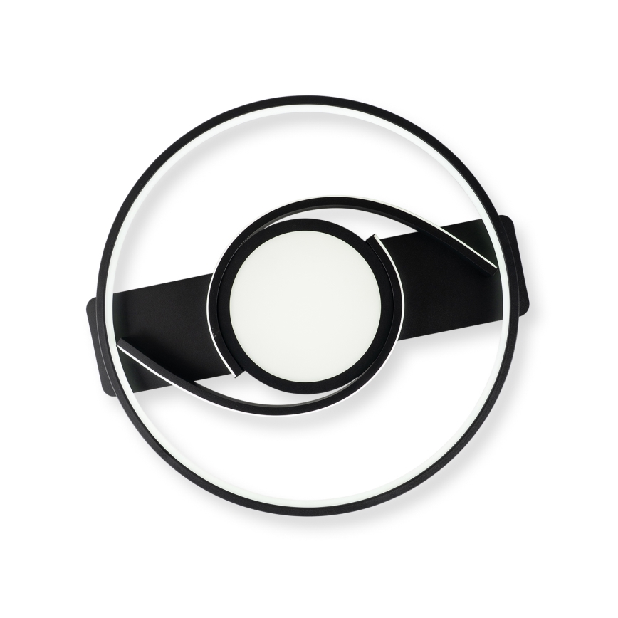 Brilagi - LED dæmpbar loftlampe TWIRL LED/38W/230V 3000-6000K sort + fjernbetjening