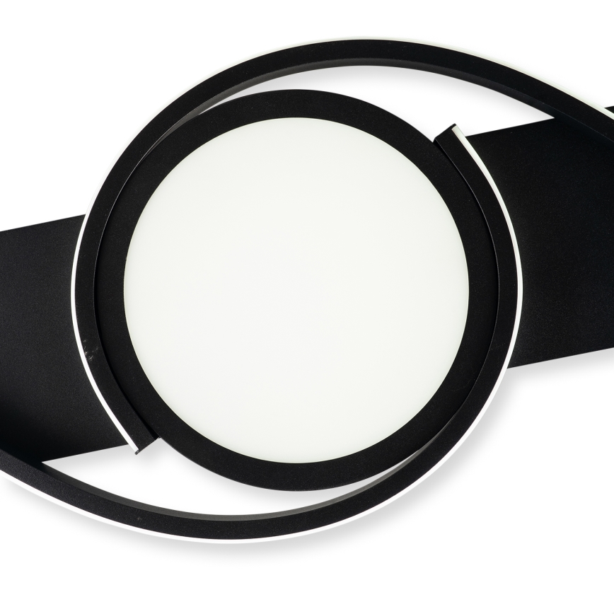 Brilagi - LED dæmpbar loftlampe TWIRL LED/38W/230V 3000-6000K sort + fjernbetjening