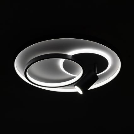 Brilagi - LED dæmpbar loftlampe UNITY LED/60W/230V + 1xGU10/3W 3000-6000K Ø 50 cm hvid/sort + fjernbetjening