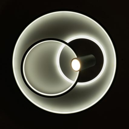 Brilagi - LED dæmpbar loftlampe UNITY LED/60W/230V + 1xGU10/3W 3000-6000K Ø 50 cm hvid/sort + fjernbetjening