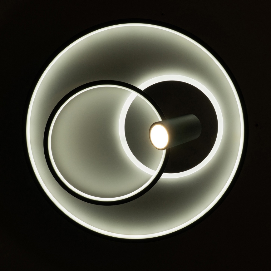 Brilagi - LED dæmpbar loftlampe UNITY LED/60W/230V + 1xGU10/3W 3000-6000K Ø 50 cm hvid/sort + fjernbetjening