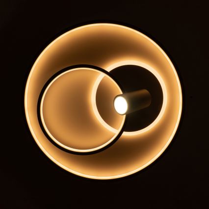 Brilagi - LED dæmpbar loftlampe UNITY LED/60W/230V + 1xGU10/3W 3000-6000K Ø 50 cm hvid/sort + fjernbetjening