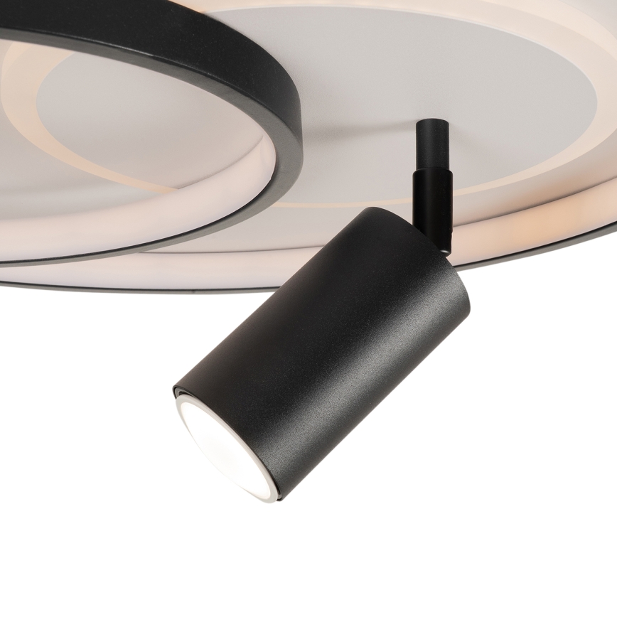 Brilagi - LED dæmpbar loftlampe UNITY LED/60W/230V + 1xGU10/3W 3000-6000K Ø 50 cm hvid/sort + fjernbetjening