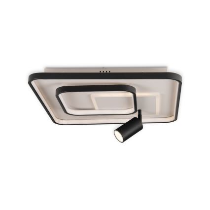 Brilagi - LED dæmpbar loftlampe UNITY LED/75W/230V + 1xGU10/3W 3000-6000K 50x50 cm hvid/sort + fjernbetjening