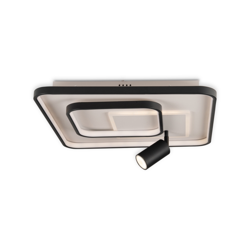 Brilagi - LED dæmpbar loftlampe UNITY LED/75W/230V + 1xGU10/3W 3000-6000K 50x50 cm hvid/sort + fjernbetjening
