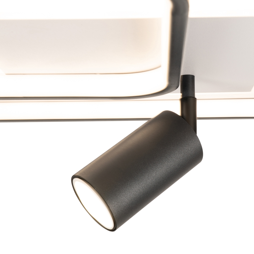 Brilagi - LED dæmpbar loftlampe UNITY LED/75W/230V + 1xGU10/3W 3000-6000K 50x50 cm hvid/sort + fjernbetjening