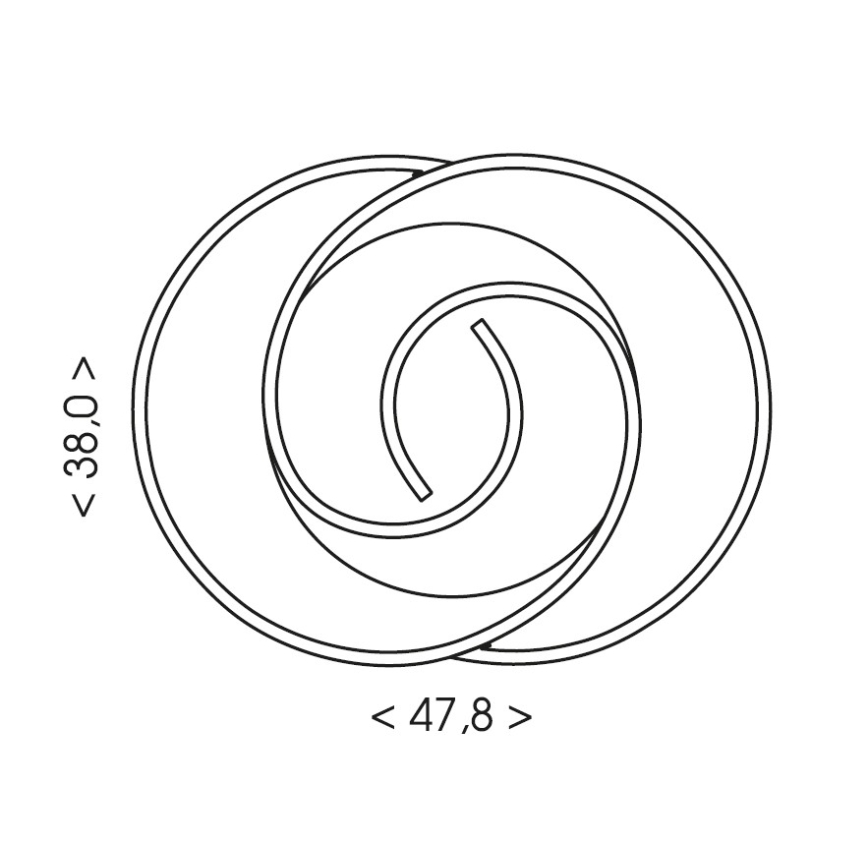 Brilagi - Dæmpbar LED-loftlampe VELO LED/70W/230V 3000-6500K 38x47,8 cm + fjernbetjening