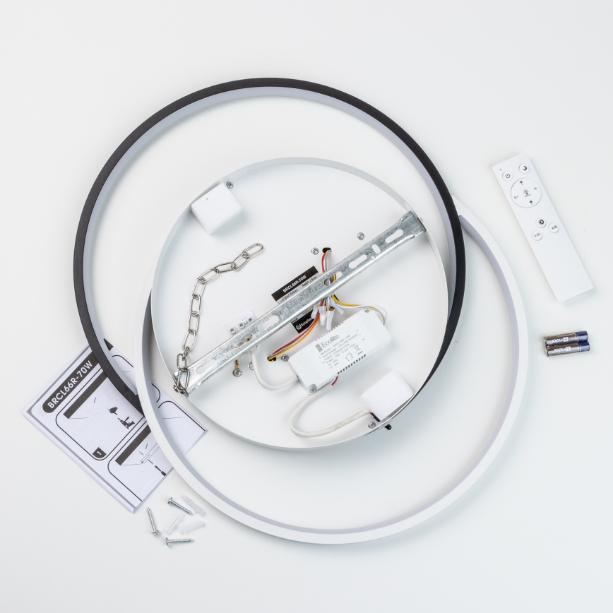 Brilagi - Dæmpbar LED-loftlampe VELO XL LED/83W/230V 3000-6500K 46,7x59,5 cm + fjernbetjening