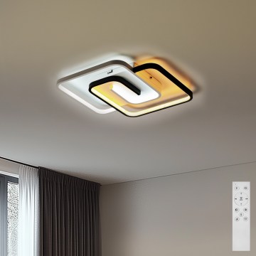 Brilagi - Dæmpbar LED-loftlampe VELO XL LED/98W/230V 3000-6500K 61x61 cm + fjernbetjening