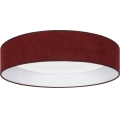 Brilagi - Dæmpbar LED-loftlampe VELVET SMARTIX STARS LED/24W/230V 3000-6000K Ø 45 cm vinrød Wi-Fi Tuya Beacon + fjernbetjening