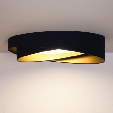BRILAGI - Dæmpbar LED-loftlampe VELVET TWIST LED/36W/230V 3000-6000K pr. 65 cm Wi-Fi Tuya Beacon blå/guld + fjernbetjening