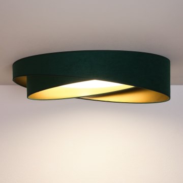 BRILAGI - dæmpbar LED-loftlampe VELVET TWIST LED/36W/230V 3000-6000K Ø 65 cm Wi-Fi Tuya Beacon grøn/guld + fjernbetjening