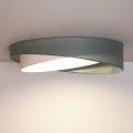 BRILAGI - Dæmpbar LED-loftlampe VELVET TWIST LED/36W/230V 3000-6000K Ø 65 cm Wi-Fi Tuya Beacon grøn/hvid + fjernbetjening