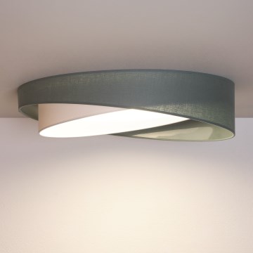 BRILAGI - Dæmpbar LED-loftlampe VELVET TWIST LED/36W/230V 3000-6000K Ø 65 cm Wi-Fi Tuya Beacon grøn/hvid + fjernbetjening