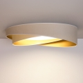 BRILAGI - Dæmpbar LED-loftlampe VELVET TWIST LED/36W/230V 3000-6000K Ø 65 cm Wi-Fi Tuya Beacon hvid/guld + fjernbetjening