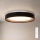 Brilagi - Dæmpbar LED-loftlampe WALDO LED/48W/230V 3000-6500K Ø 40 cm sort/guld + fjernbetjening