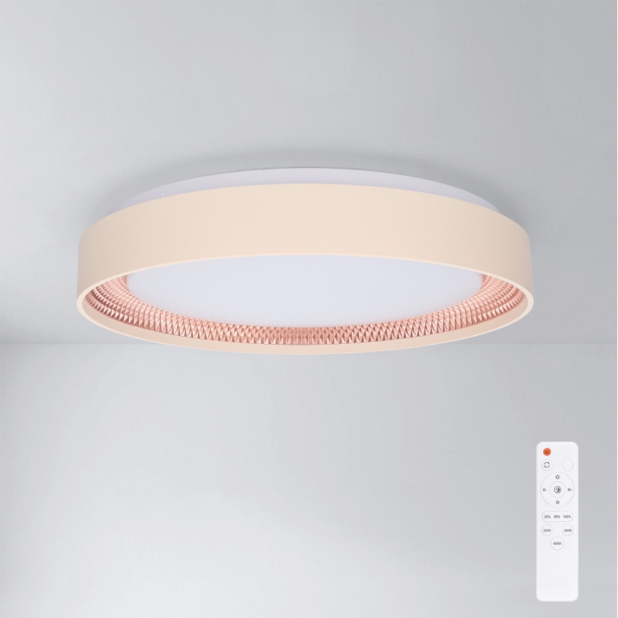 Brilagi - LED dæmpbar loftlampe WALDO LED/48W/230V 3000–6500K Ø 40 cm beige/guld + fjernbetjening