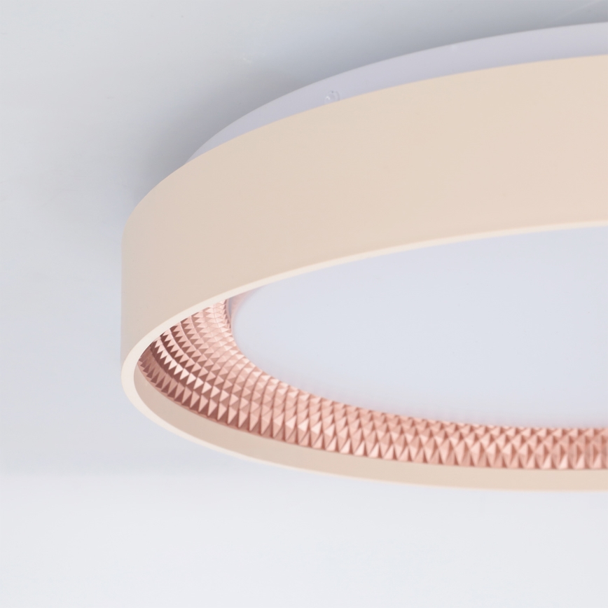 Brilagi - LED dæmpbar loftlampe WALDO LED/48W/230V 3000–6500K Ø 40 cm beige/guld + fjernbetjening