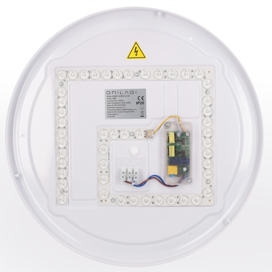 Brilagi - LED dæmpbar loftlampe WALDO LED/48W/230V 3000–6500K Ø 40 cm beige/guld + fjernbetjening