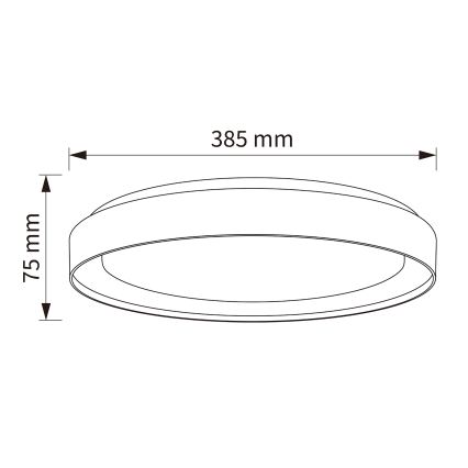 Brilagi - LED dæmpbar loftlampe WALDO LED/48W/230V 3000–6500K Ø 40 cm beige/guld + fjernbetjening