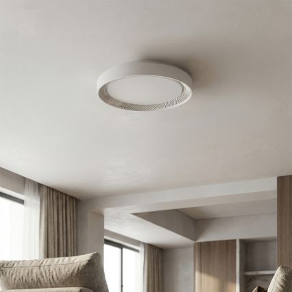 Brilagi - LED dæmpbar loftlampe WALDO LED/48W/230V 3000-6500K Ø 40 cm hvid/sølv + fjernbetjening