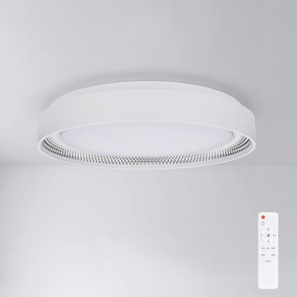 Brilagi - LED dæmpbar loftlampe WALDO LED/48W/230V 3000-6500K Ø 40 cm hvid/sølv + fjernbetjening