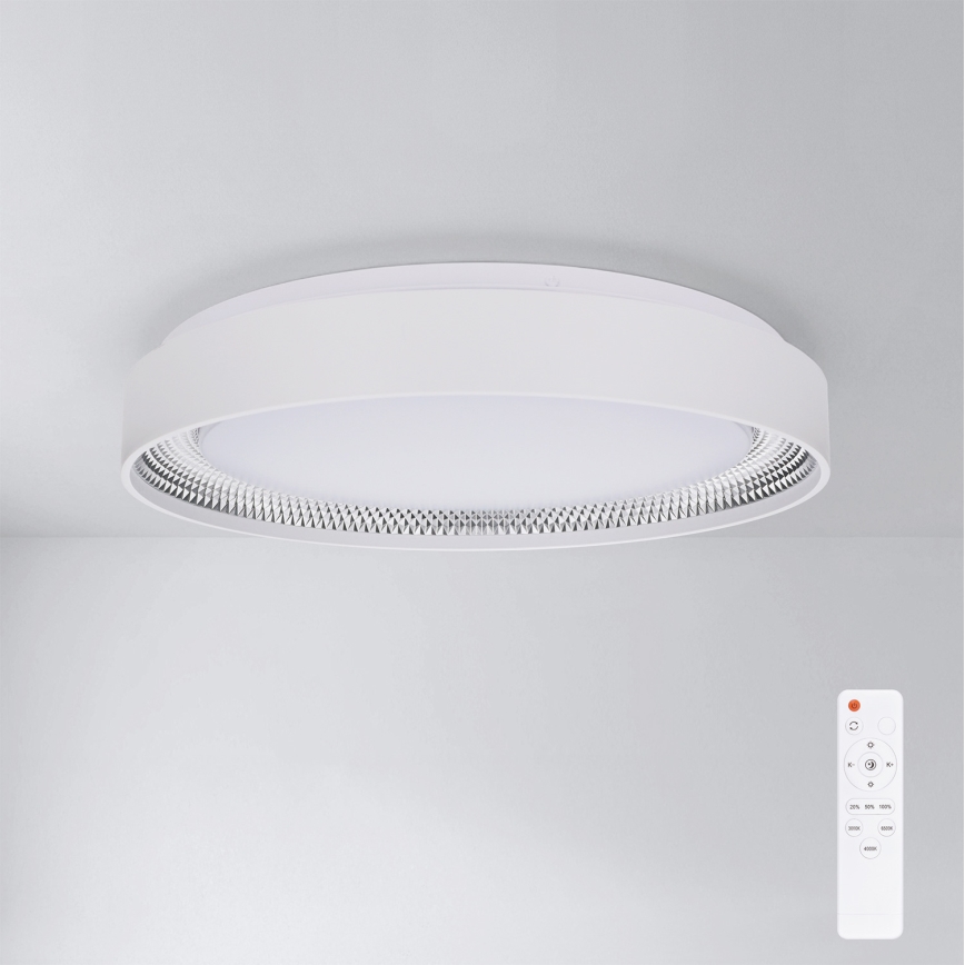 Brilagi - LED dæmpbar loftlampe WALDO LED/48W/230V 3000-6500K Ø 40 cm hvid/sølv + fjernbetjening