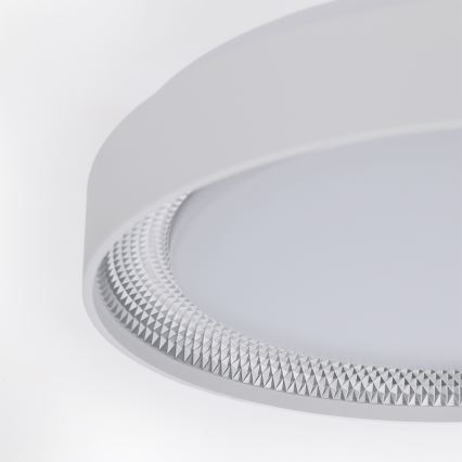 Brilagi - LED dæmpbar loftlampe WALDO LED/48W/230V 3000-6500K Ø 40 cm hvid/sølv + fjernbetjening