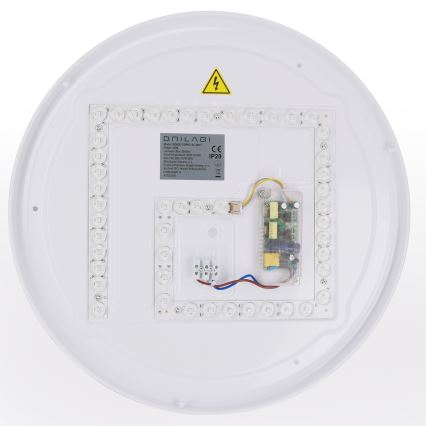 Brilagi - LED dæmpbar loftlampe WALDO LED/48W/230V 3000-6500K Ø 40 cm hvid/sølv + fjernbetjening