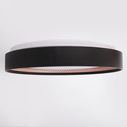 Brilagi - Dæmpbar LED-loftlampe WALDO LED/48W/230V 3000-6500K Ø 40 cm sort/guld + fjernbetjening