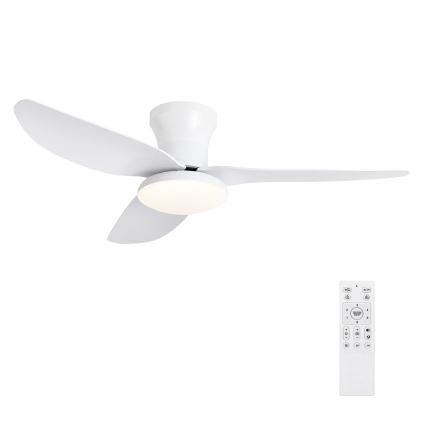 Brilagi - LED dæmpbar loftventilator LED/30W/230V 3000-6500K hvid + fjernbetjening