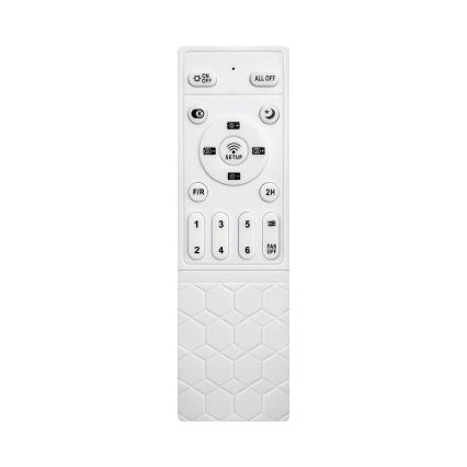 Brilagi - LED-dæmpbar loftventilator LED/34W/230V 3000-6500K Ø 132 cm hvid/brun + fjernbetjening