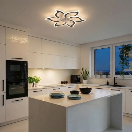 Brilagi - LED-dæmpbar loftventilator LED/34W/230V 3000-6500K Ø 83 cm sort + fjernbetjening