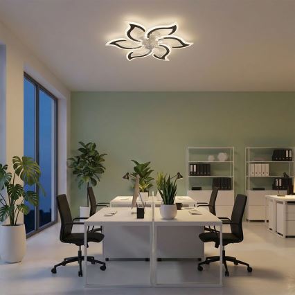 Brilagi - LED-dæmpbar loftventilator LED/34W/230V 3000-6500K Ø 83 cm sort + fjernbetjening