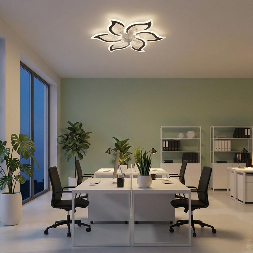 Brilagi - LED-dæmpbar loftventilator LED/34W/230V 3000-6500K Ø 83 cm sort + fjernbetjening