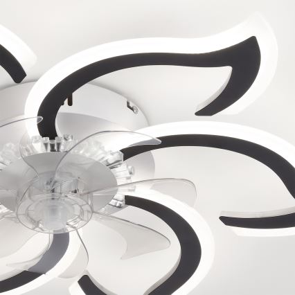 Brilagi - LED-dæmpbar loftventilator LED/34W/230V 3000-6500K Ø 83 cm sort + fjernbetjening